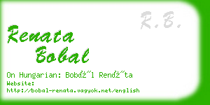 renata bobal business card